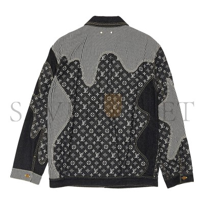 LOUIS VUITTON X NIGO MONOGRAM CRAZY DENIM WORKWEAR JACKET 1A9GEF